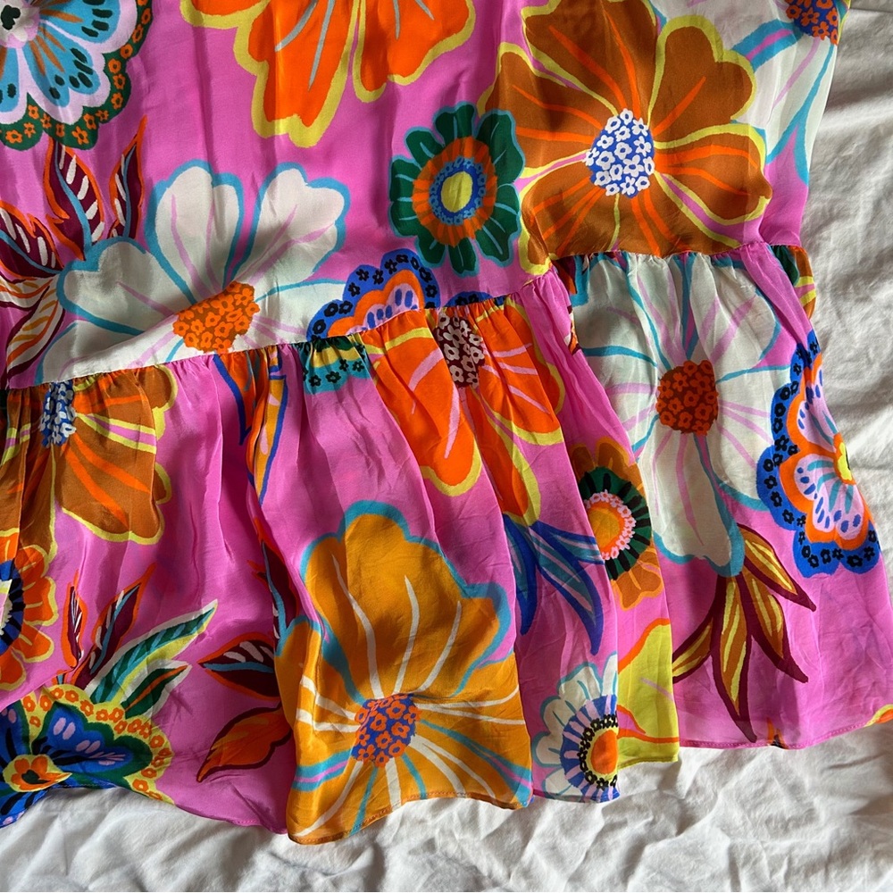 FARM Rio Pink Floral One-Shoulder Maxi Dress - Picture 8 of 8